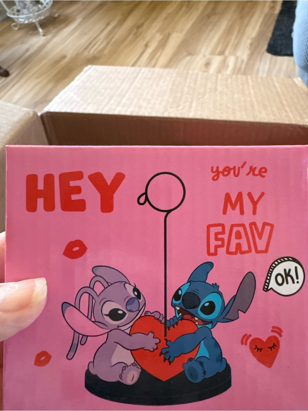 Disney Lilo & Stitch Pink 'You're My Fav' Decorative Box